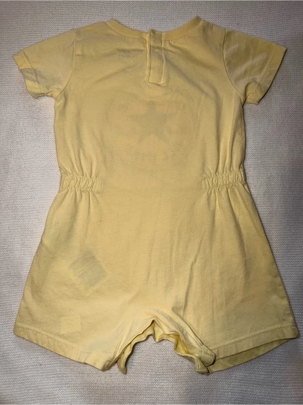 Converse Yellow Baby Romper with Pink Logo